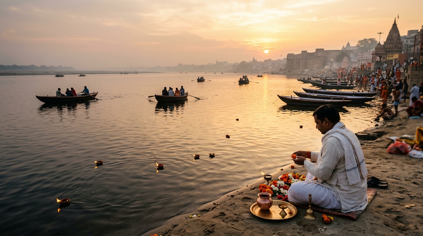 Pind Daan at Triveni Sangam at Prayagraj